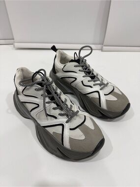 Forever 21 White, Gray & Black Chunky Sneakers